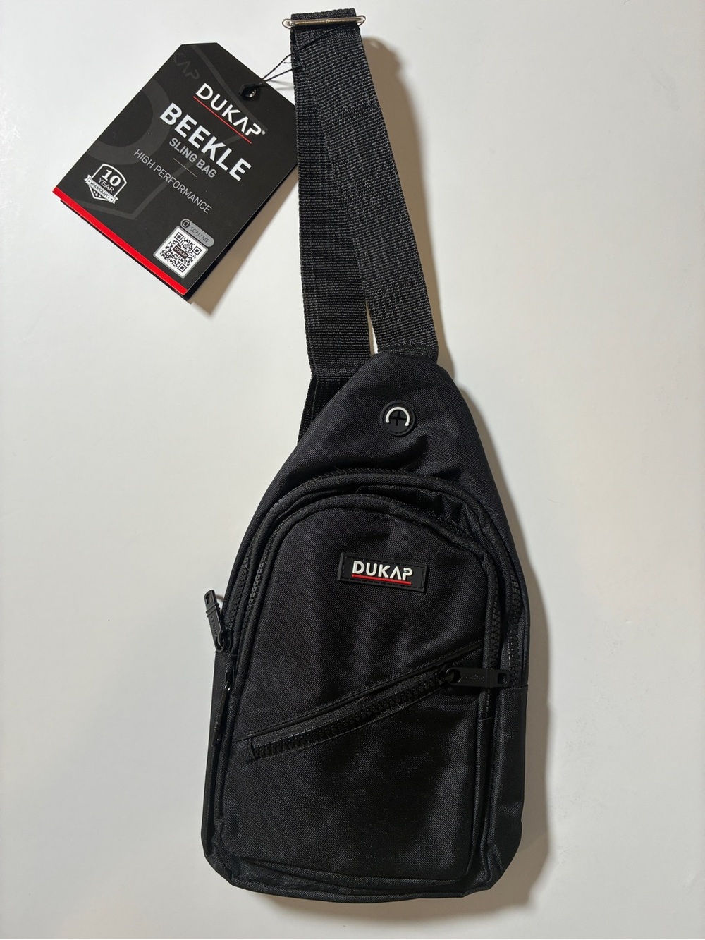DUKAP BEEKLE Sling Bag NWT Black Waterproof Crossbody